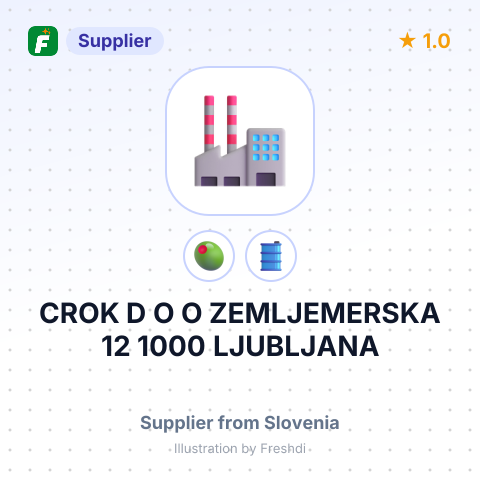 CROK D O O ZEMLJEMERSKA 12 1000 LJUBLJANA – summary card, no photo uploaded yet