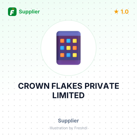 CROWN FLAKES PRIVATE LIMITED – summary card, no photo uploaded yet