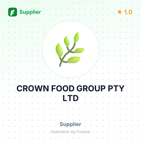CROWN FOOD GROUP PTY LTD – summary card, no photo uploaded yet
