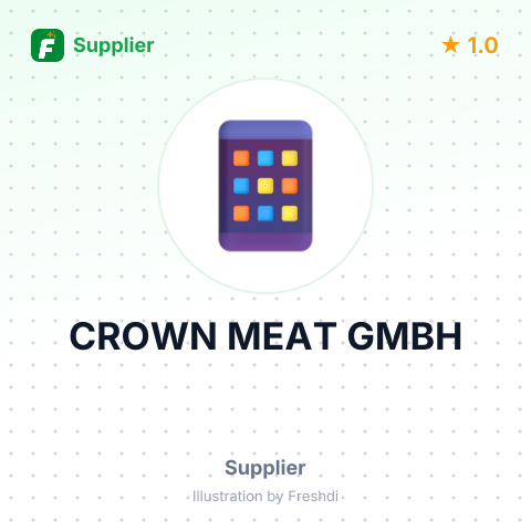 CROWN MEAT GMBH – summary card, no photo uploaded yet