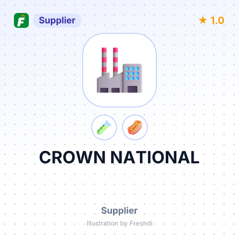 CROWN NATIONAL – summary card, no photo uploaded yet