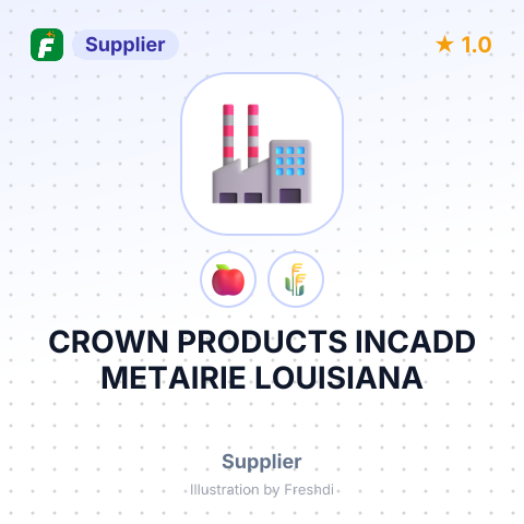 CROWN PRODUCTS INCADD METAIRIE LOUISIANA – summary card, no photo uploaded yet
