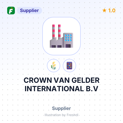 CROWN VAN GELDER INTERNATIONAL B.V – summary card, no photo uploaded yet
