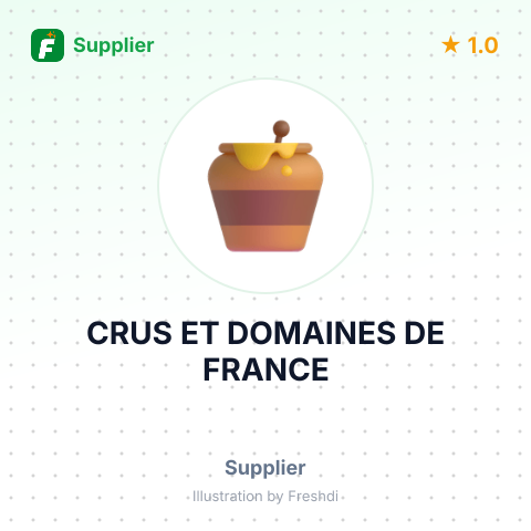CRUS ET DOMAINES DE FRANCE – summary card, no photo uploaded yet