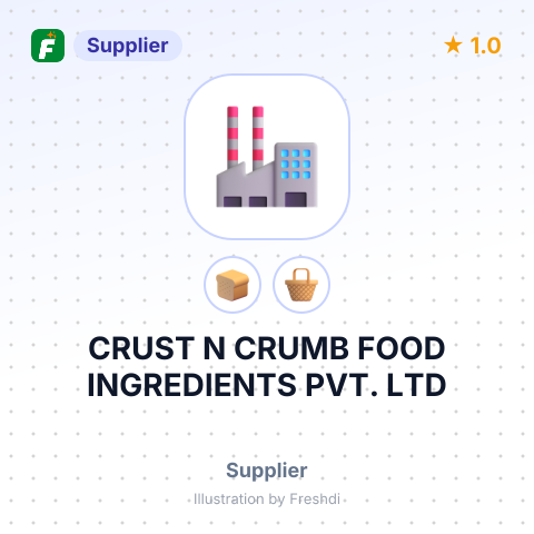 CRUST N CRUMB FOOD INGREDIENTS PVT. LTD – summary card, no photo uploaded yet