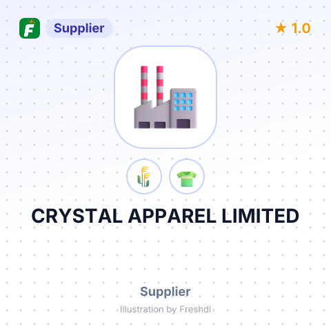 CRYSTAL APPAREL LIMITED – summary card, no photo uploaded yet