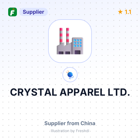 CRYSTAL APPAREL LTD. – summary card, no photo uploaded yet