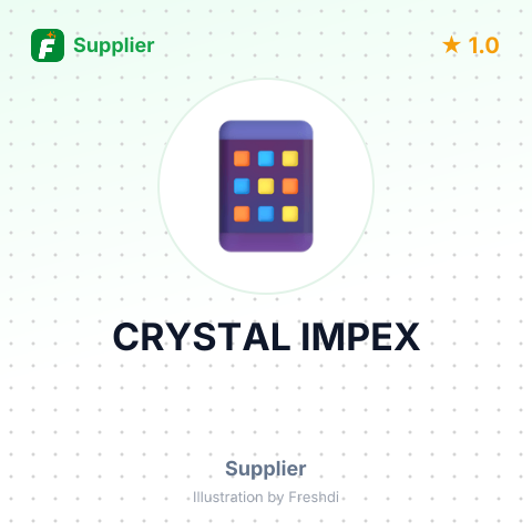 CRYSTAL IMPEX – summary card, no photo uploaded yet