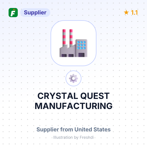 CRYSTAL QUEST MANUFACTURING – summary card, no photo uploaded yet