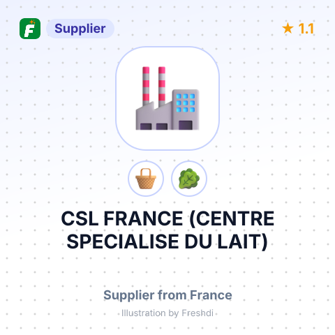 CSL FRANCE (CENTRE SPECIALISE DU LAIT) – summary card, no photo uploaded yet