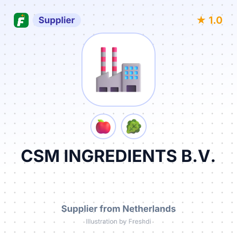 CSM INGREDIENTS B.V. – summary card, no photo uploaded yet