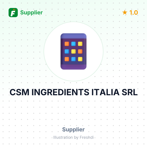 CSM INGREDIENTS ITALIA SRL – summary card, no photo uploaded yet