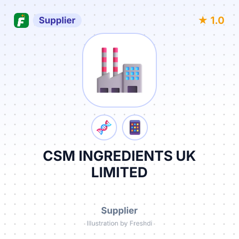 CSM INGREDIENTS UK LIMITED – summary card, no photo uploaded yet