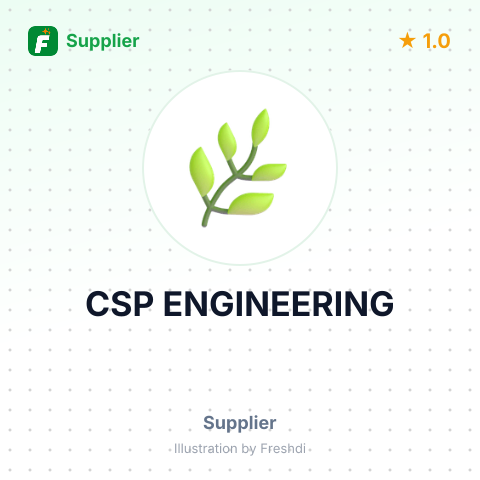 CSP ENGINEERING – summary card, no photo uploaded yet