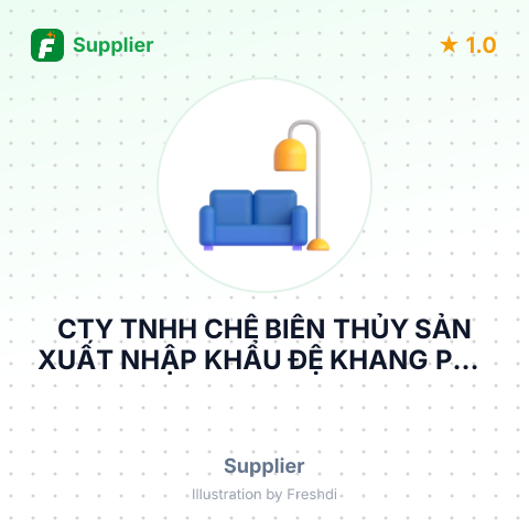 CTY TNHH CHẾ BIẾN THỦY SẢN XUẤT NHẬP KHẨU ĐỆ KHANG PHÚ THÀNH – summary card, no photo uploaded yet