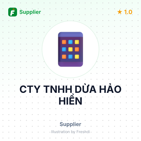 CTY TNHH DỪA HẢO HIỀN – summary card, no photo uploaded yet