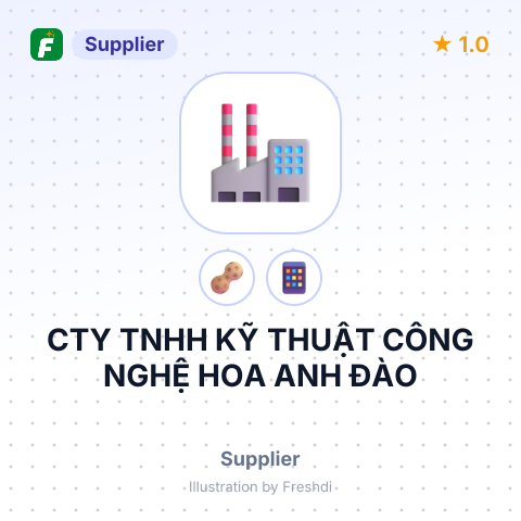 CTY TNHH KỸ THUẬT CÔNG NGHỆ HOA ANH ĐÀO – summary card, no photo uploaded yet