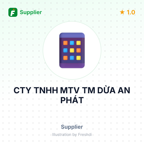 CTY TNHH MTV TM DỪA AN PHÁT – summary card, no photo uploaded yet