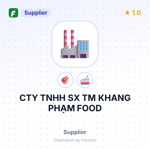 CTY TNHH SX TM KHANG PHẠM FOOD – summary card, no photo uploaded yet