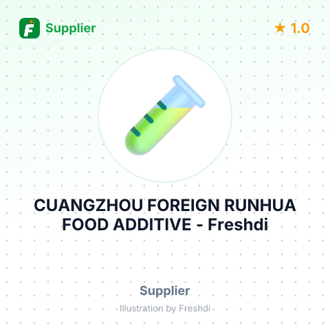 CUANGZHOU FOREIGN RUNHUA FOOD ADDITIVE – summary card, no photo uploaded yet