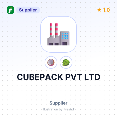 CUBEPACK PVT LTD – summary card, no photo uploaded yet