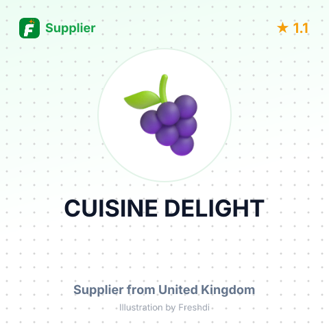 CUISINE DELIGHT – summary card, no photo uploaded yet