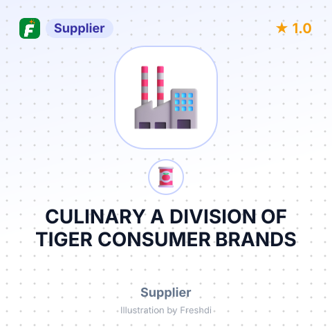 CULINARY A DIVISION OF TIGER CONSUMER BRANDS – summary card, no photo uploaded yet