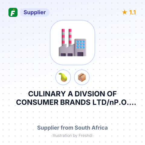 CULINARY A DIVSION OF CONSUMER BRANDS LTD/nP.O. BOX 236 /nMAITLAND/n7404/nRSA – summary card, no photo uploaded yet