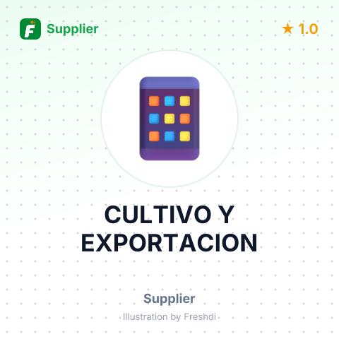 CULTIVO Y EXPORTACION – summary card, no photo uploaded yet