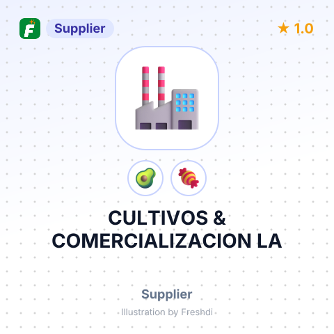 CULTIVOS & COMERCIALIZACION LA – summary card, no photo uploaded yet