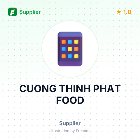 CUONG THINH PHAT FOOD – summary card, no photo uploaded yet