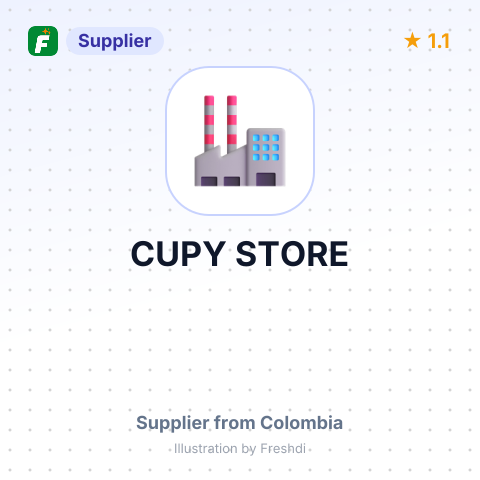 CUPY STORE – summary card, no photo uploaded yet