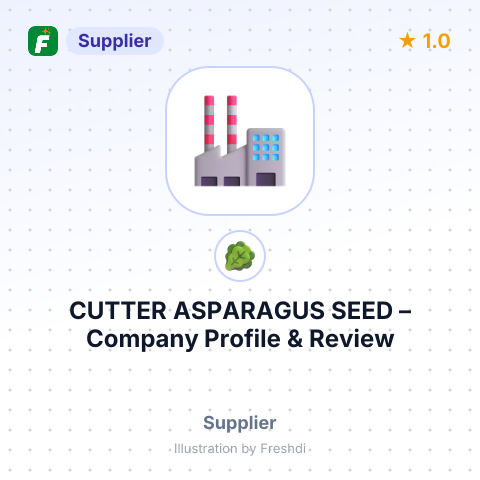 CUTTER ASPARAGUS SEED – summary card, no photo uploaded yet