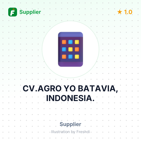 CV.AGRO YO BATAVIA, INDONESIA. – summary card, no photo uploaded yet