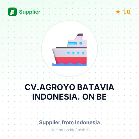 CV.AGROYO BATAVIA INDONESIA. ON BE – summary card, no photo uploaded yet
