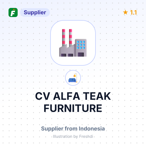 CV ALFA TEAK FURNITURE – summary card, no photo uploaded yet