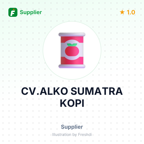 CV.ALKO SUMATRA KOPI – summary card, no photo uploaded yet