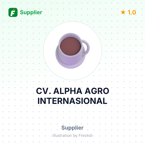 CV. ALPHA AGRO INTERNASIONAL – summary card, no photo uploaded yet