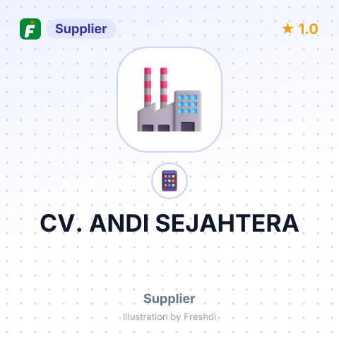 CV. ANDI SEJAHTERA – summary card, no photo uploaded yet