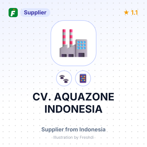 CV. AQUAZONE INDONESIA – summary card, no photo uploaded yet