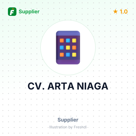 CV. ARTA NIAGA – summary card, no photo uploaded yet