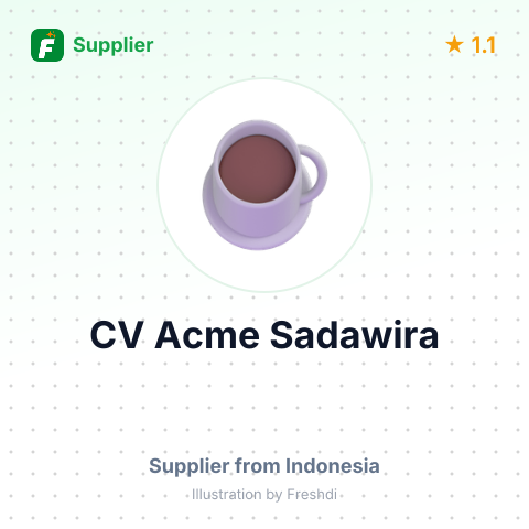 CV Acme Sadawira  – summary card, no photo uploaded yet