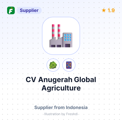 CV Anugerah Global Agriculture – summary card, no photo uploaded yet