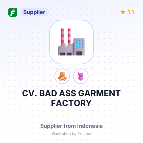CV. BAD ASS GARMENT FACTORY – summary card, no photo uploaded yet