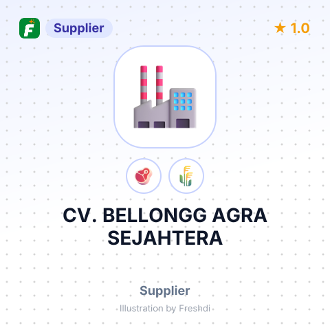 CV. BELLONGG AGRA SEJAHTERA – summary card, no photo uploaded yet