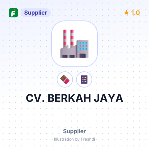 CV. BERKAH JAYA – summary card, no photo uploaded yet