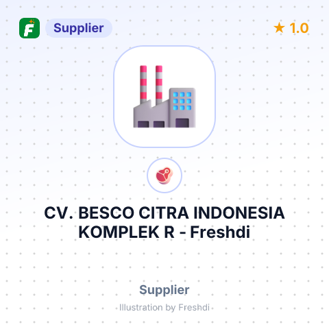 CV. BESCO CITRA INDONESIA KOMPLEK R – summary card, no photo uploaded yet