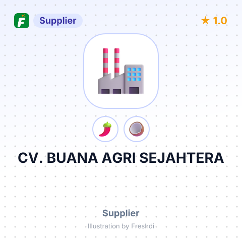 CV. BUANA AGRI SEJAHTERA – summary card, no photo uploaded yet