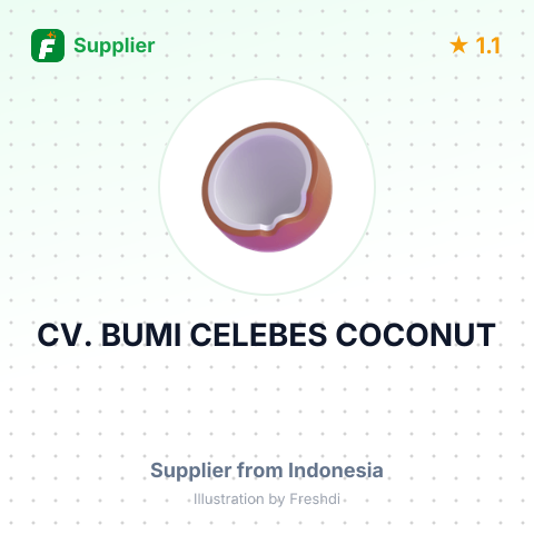 CV. BUMI CELEBES COCONUT – summary card, no photo uploaded yet