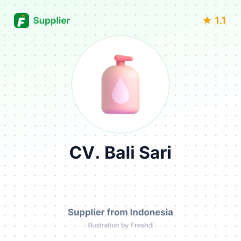 CV. Bali Sari – summary card, no photo uploaded yet